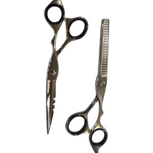 Tijeras ergonómicas de peluquería y uso doméstico, juego de tijeras de corte y adelgazamiento, herramientas y accesorios para el cabello - Product Image 1