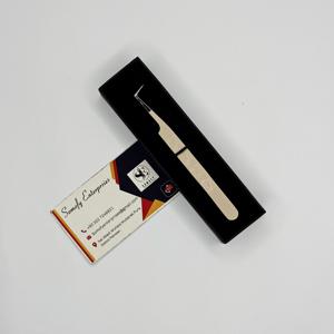 Pince à épiler professionnelle en acier inoxydable à 90 degrés pour extension de cils, greffage de cils individuels, outils de beauté Hello Kitty Grip - Product Image 5