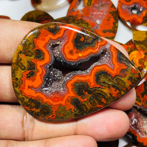 Top Grade Lâche Couture Agate Cabochon Pierres Précieuses De Haute Qualité Naturel pour Bijoux Accessoires En Gros Couture Agate Pierres Précieuses Lot - Product Image 2