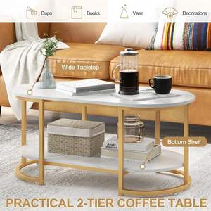 โต๊ะกาแฟเหมาะสำหรับการตกแต่งคาเฟ่ร้านอาหารและห้องนั่งเล่นด้วยการออกแบบที่ทันสมัยเป็นเอกลักษณ์ - Product Image 3