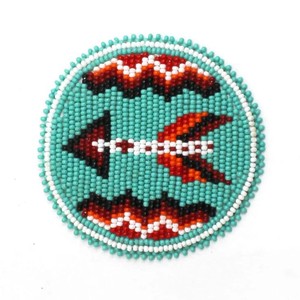 Classic Handmade Embroidery Seed <b>Bead</b> <b>Coaster</b> Multi-Purpose Table Pad Lightweight Round Sustainable Design FAIZ HANDICRAFT India - Product Image 4