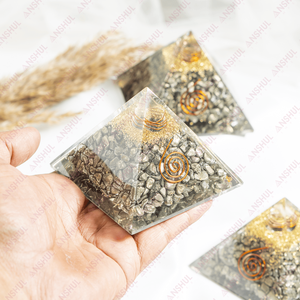 Venta al por Mayor de Pirámides de Orgón y Pirita, Piedras Preciosas Semipreciosas para Meditación y Decoración - Product Image 4