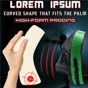 Factory Priced 2024 Focus Mitts 8oz Leather Training Gloves for <b>Boxing</b> Kickboxing <b>and</b> Martial Arts Punching Mitts - Product Image 4