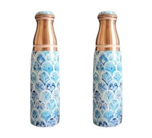 Botella de Cobre Grabada Antigua de 1L a un Precio Confiable, la Artesanía Exquisita se Combina con un Diseño Atemporal, Termo de Cobre Texturizado - Product Image 1