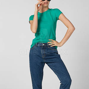 Camiseta 100% de algodón de alta calidad para mujer, camiseta personalizada con tu logotipo, camiseta de mujer al mejor precio para venta en línea - Product Image 2