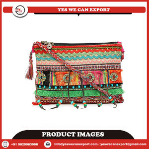 Nouveaux sacs fourre-tout élégants unisexes en jute Banjara brodés à la main avec logo personnalisé durables et peu coûteux pour hommes et femmes - Product Image 2