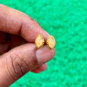 Yellow Jade <b>Earrings</b> Natural Gemstone Jewelry in 925 Sterling Silver Handmade Gemstone Jewelry Wholesale Yellow Jade <b>Earrings</b> - Product Image 5