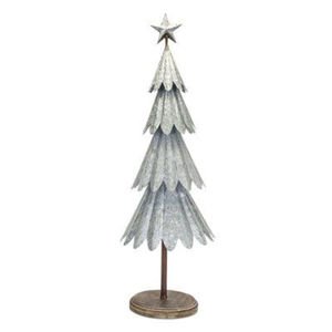 Juego de estilo moderno de 3 árboles de Navidad de metal dorado con adorno de estrella Decoración de árbol de Navidad de mesa perfecta a precio asequible - Product Image 4