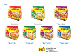 2-Minn บะหมี่กึ่งสำเร็จรูป Malaysia บะหมี่กึ่งสำเร็จรูปขนาดใหญ่ TOM Yam 112g X 5S X 8 pkts - Product Image 3