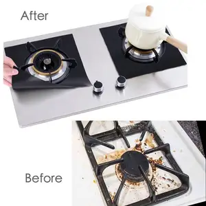 Gas Stove Burner Liners,Non-stick Reusable Gas Range Stove Top Covers for Kitchen