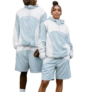 Survêtement technique pour homme avec logo personnalisé, veste coupe-vent réfléchissante, pantalon imperméable, vente en gros - Product Image 1