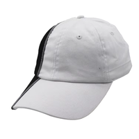Casquettes de baseball unisexes personnalisées bicolores noir-blanc, 5 panneaux, respirantes, imperméables et ajustables