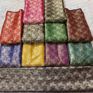 ผ้าทอเบาะผ้าไหมแจ็คการ์ดคุณภาพสูงผ้าทอสำหรับชุดแต่งงานงานหัตถกรรมขายส่งจำนวนมาก100% พรีเมี่ยม - Product Image 1