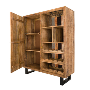 Ensemble de barres industrielles en bois récupéré et en métal durable, respectueux de l'environnement, polyvalent, pour la maison, sous-sol, salle de sport, restaurant, utilisation en extérieur - Product Image 2