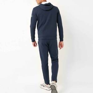 Venta al por mayor de chándal liso en blanco de algodón para hombre con logotipo personalizado/Último diseño sudadera con cremallera y pantalones de chándal conjunto Joggers hombres - Product Image 2