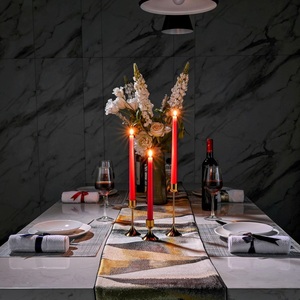 Lot de 3 bougeoirs de Noël en métal doré Prix le plus bas pour les festivals Décoration et cadeaux d'autres occasions - Product Image 1