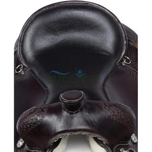 Selle de cheval western durable pour petits chevaux, ajustement réglable, design confortable, selle de cheval rembourrée - Product Image 6
