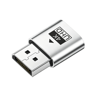 Adaptador de Pantalla Virtual para PC sin Cabezal con Emulador EDID 4K 60Hz, Chip Integrado, Soporte de Resolución Personalizada, Aleación de Aluminio