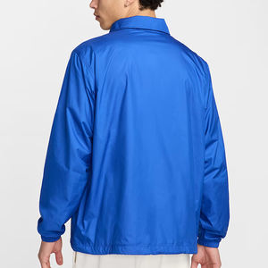 Vestes d'entraîneurs de support vintage pour hommes 100% nylon teint uni appliques hiver golf polyester veste d'entraîneurs service OEM disponible - Product Image 4