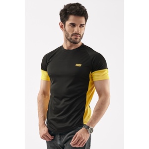 T-shirt Contrast Performance Homme Noir - Product Image 2