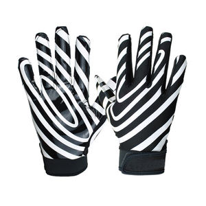 Gants de football américain en plein air pour adultes et enfants de conception personnalisée de haute qualité récepteur poignée latex imprimé fabricant d'approvisionnement direct - Product Image 1