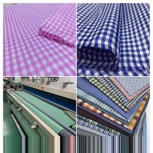 Tissu en flanelle écologique 100 % coton à carreaux vichy pour uniformes et doublures d'enfants, sacs pour garçons et filles, motif teint en fil - Product Image 4