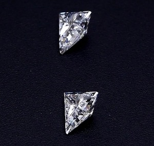 Diamantes Moissanite de Corte Triangular en Color E, Forma Elegante, Claridad VVS1, Corte Excelente, para Pendientes, Regalo de Boda para Ella - Product Image 3