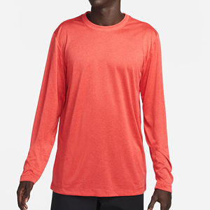 Nouvelle arrivée Impression de logo personnalisé de haute qualité meilleur design 2025 coton polyester lavable col rond hommes chemises à manches longues - Product Image 1