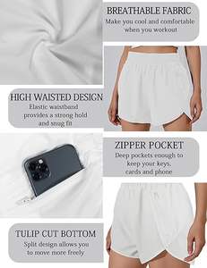 Women Shorts High <b>Waist</b> Summer Fashion Breathable Athletic Yoga Sportswear Lounge Streetwear Casual Custom Trendy Brand Clothing - Product Image 4