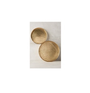 Bandeja de Servir Multiusos Moderna de Latón para Ramadán y Bodas, para Frutos Secos, Postres, Bebidas y Aperitivos - Product Image 1