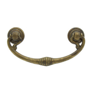 Poignée de porte antichoc 03027 82x40 mm en laiton antique - Product Image 1