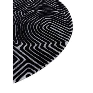 Tapis en viscose à motifs abstraits, tufté à la main, couleur ivoire, pour usage domestique - Tra-14936 - Product Image 4