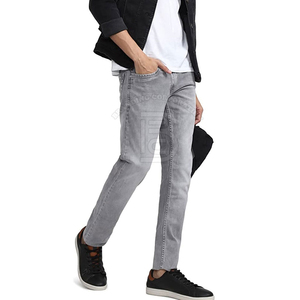 <b>Men</b> Straight Fit Stonewashed Denim <b>Jeans</b> High Waist Casual Midweight Cotton Pants Button Fly Closure <b>Men's</b> Pants & Trousers - Product Image 5