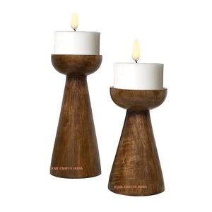 Bougeoir en bois de petite taille meilleur prix et produit en bois de vente chaude couleur naturelle pour bougie de maintien de STAR CRAFTS INDIA - Product Image 4