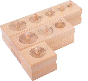 Montessori ชุดของเล่นไม้ที่ได้รับแรงบันดาลใจจากมอนเตสซอรี่มีช่องเสียบที่มีหัวน็อตโลหะแบบกำหนดเองเป็นของขวัญที่สมบูรณ์แบบทันสมัยแกะสลัก - Product Image 5