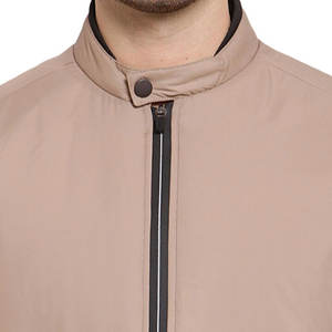 Veste coupe-vent légère pour homme en polyester, col montant, à capuche, chauffante, imperméable, écologique, mélange de coton - Product Image 6