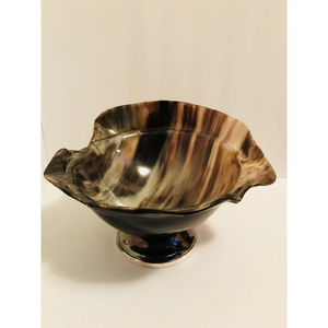 Cuencos de cuerno pulidos antiguos, accesorios de cocina coloridos naturales, ecológicos para restaurantes, hoteles, fiestas - Product Image 1