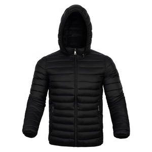 Gran oferta de chaqueta acolchada para hombre, Color negro, ajustada, con cremallera, ropa informal de talla grande, chaqueta acolchada cálida de invierno para hombre - Product Image 1
