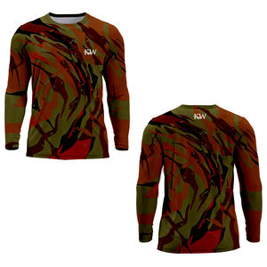 Long Sleeve Spf50 Printing Performance Men <b>Clothes</b> Protection Fabric Design Customizable on Sublimation HUK <b>Fishing</b> Shirts - Product Image 3