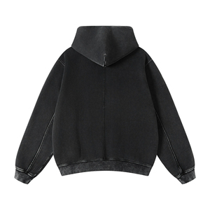 Venta al por mayor 360Gsm Sudaderas con capucha de algodón en blanco Logotipo personalizado Sudadera con capucha bordada Sudaderas con capucha para hombre Sudaderas - Product Image 2