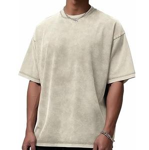 Camiseta Transpirable Estilo Urbano con Lavado Ácido para Hombre, Camiseta Ligera con Lavado Ácido y Efecto Desgastado por el Sol para Adultos, Gran Venta - Product Image 5