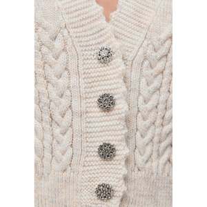 Stone Embellished Buttoned Knitted <b>Cardigan</b> - Product Image 4