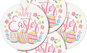 ชุดรูปแบบที่ดีที่สุดสไตล์คลาสสิกลูกปัดแก้วโค้งมนบนโต๊ะอาหารแผ่นรองจานอีสเตอร์มีความสุขสำหรับงานปาร์ตี้ฟังก์ชั่นอื่นๆ - Product Image 3