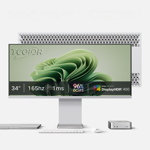 سبيكة ألومنيوم 34 بوصة 4k UHD UHD i 1ms وقت استجابة شاشة الألعاب متوافقة مع AMD FreeSync ضوء أزرق منخفض وميض مجاني - Product Image 1