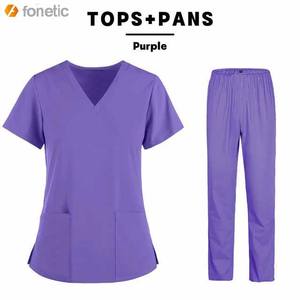 Uniforme médical classique pour infirmières, vente en gros, ensemble de gommage personnalisé fabriqué du pakistan - Product Image 4