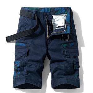 Shorts Cargo Décontractés en Toile 100% Coton pour Hommes, Taille Mi-Haute Confortable, Respirants, Imprimés par Transfert Thermique, avec Cordon de Serrage - Prix de Gros - Product Image 3