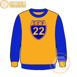 Sudadera de lana de algodón Sigma Gamma Rho personalizada de alta calidad, Jersey bordado, chaqueta para mujer, ropa griega, estilo de hermandad - Product Image 3