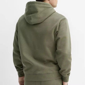 Sweat à capuche zippé en coton 450GSM de qualité supérieure pour hommes coupe surdimensionnée imprimé personnalisé OEM blanc Streetwear uni Vintage 100% coton hiver - Product Image 2