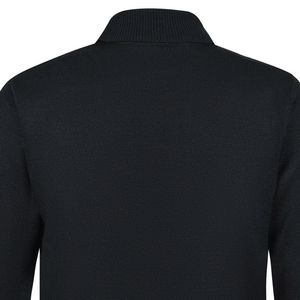 Wholesale 100% Cotton Men's Mock Neck <b>Sweater</b> Brown Stripe Anti-Wrinkle Breathable Winter Outfit Customizable Front Properties - Product Image 5