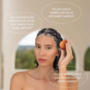 Champú coreano ERIGERON All-in-One Vegan Beauty Ball en estuche de madera de remolacha y abedul - Product Image 2